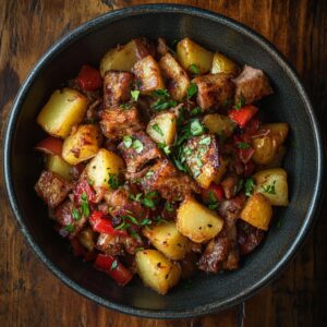 Smoked pork hash