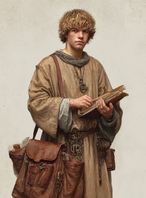 A scribe, d&d style
