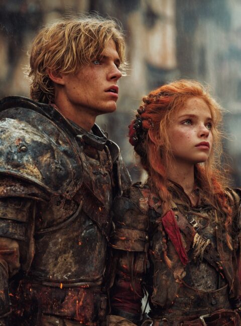 Warriors on a street